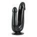 Чёрный анально-вагинальный фаллоимитатор Duo Dildo - 17,5 см.