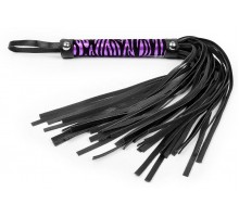 Плеть с фиолетово-черным рисунком на рукояти - 39 см.