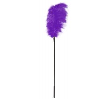 Стек с большим фиолетовым пером Large Feather Tickler - 65 см.