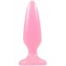 Розовая анальная пробка, светящаяся в темноте, Firefly Pleasure Plug - 10,1 см.