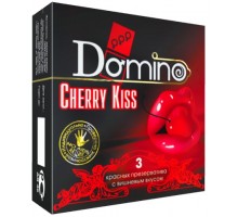 Презервативы Domino Cherry Kiss со вкусом вишни - 3 шт.