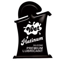 Гель-лубрикант на силиконовой основе Wet Platinum - 10 мл.