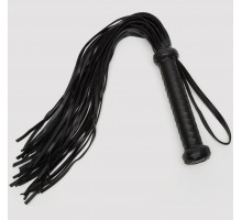 Черный кожаный флоггер Bound to You Faux Leather Flogger - 63,5 см.