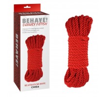 Красная веревка для шибари Reatrain Me Rope - 10 м.