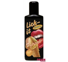 Съедобная смазка Lick It со вкусом персика - 100 мл.