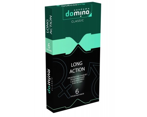 Презервативы с пролонгирующим эффектом DOMINO Classic Long action - 6 шт.