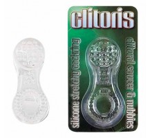 Прозрачное эрекционное кольцо со стимулятором клитора Clitoris