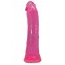 Розовый фаллоимитатор на присоске - 22 см.
