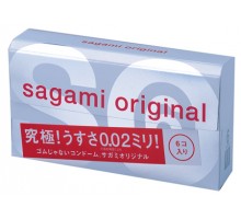 Ультратонкие презервативы Sagami Original 0.02 - 6 шт.