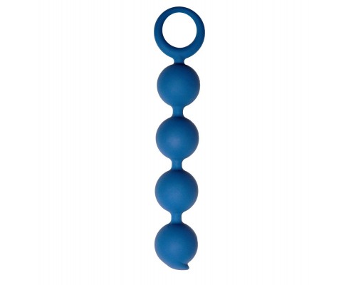 Синяя анальная цепочка Appulse - 15 см.