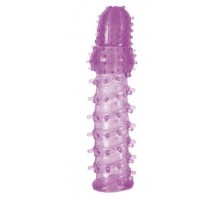 Фиолетовая насадка, удлиняющая половой член, BIG BOY - 13,5 см.