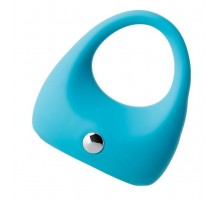 Голубое эрекционное виброкольцо TOYFA A-Toys из силикона